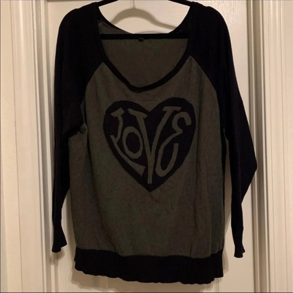 Green and black Torrid sweater